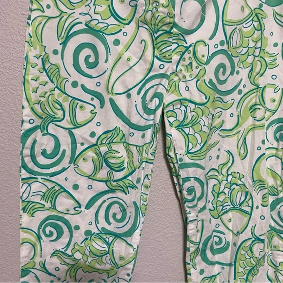 Lilly Pulitzer Vintage Cropped Pants with Fish Pattern - Picture 3 of 11